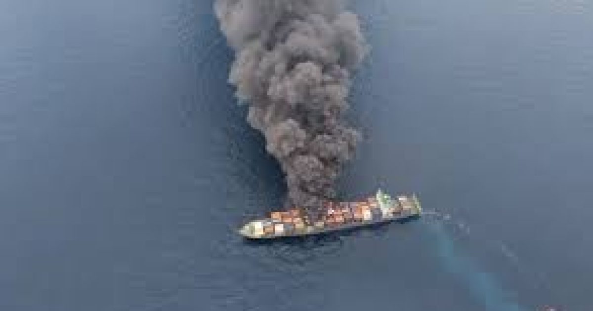 Cargo Ship Fire